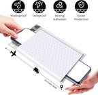 Fuxury Bubble Mailers 4x8" White Padded Envelopes 19200 Pack Bulk Strong Adhesion Full Pallet of Padded Mailers Thick Bubble Envelopes for Small Business Mailing Small Items,Jewelry,Makeup