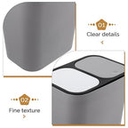 BESPORTBLE Dry and Wet Separation Trash Bin Dual Compartment Kitchen Garbage Can with Lid for Organized Waste Sorting and Clean Disposal in Home