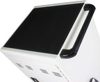 Laptop and Tablet Charging Cart, 32 Unit Device Mobile Charging Station for Chromebook, Tablet, Laptop, with Charging Port Screen Size Up to 16.3", Suitable for Office, Classroom, etc (Antique White)