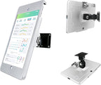 On Wall Mount Metal Bracket for iPad 10.2-Inch (9th,8th,7th Gen.),with Anti Theft Security Lock, Rotate Design,Multi Angle, Horizontal and Vertical Screen Swivel,(Silver)