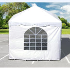 TentandTable Standard Cathedral Tent Sidewall, 8-Foot by 10-Foot, Waterproof Sidewalls for Commercial Party & Canopy Tents, UV Resistant & Removable, 14oz Translucent Vinyl, Tent Not Included