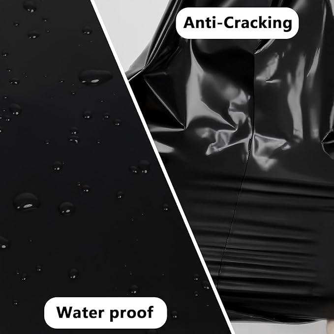 50pcs 17.7x22"Black Poly Mailers - Self Adhesive Shipping Bags, Waterproof Bulk Packaging for Clothes & E-Commerce