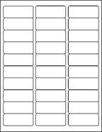 MACO Laser/Ink Jet White Address Labels, 1" x 2-5/8", 30 per Sheet, 750 per Pack (ML-3025)