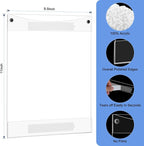 Acrylic Sign Holder 8.5 x 11 Wall Mount, Adhesive & Magnetic Back - Vertical or Horizontal Mount for Office, Classroom, Retail Displays on Glass, Doors, Wood, or Other Smooth Surfaces