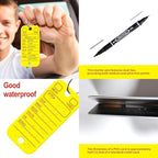 200 Pcs PVC Tags with Labels and Rings, Car Key Tags for Organization, Identifiers, and Luggage Tags with 2 Pcs Markers, Plastic Keychain Tags for Car, Truck, and Dealer Use (Yellow)