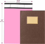 Poly Mailers 14.5x19, Large Shipping Bags 100 Pack, Poly Bags For Shipping with Self Seal Adhesive, Waterproof and Tear-Proof Mailing Envelopes for Small Business (Sakura Pink）