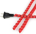 Spiral Cable Wrap, 16.4ft, 33ft Wire Protection Sleeve Cover Cable Organizer Pipe Flexible Spiral Wrap Winding Tube Prevent Cat from Chewing Cables (Red, 10mm (3/8")-33ft)