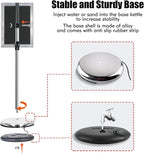 Adjustable Sign Stand for Display, Pedestal Floor Signage Stand Holder with Heavy Duty Base, for Outdoor or Indoor Advertising (11 x 17, Silver)