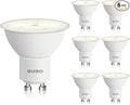 BUBO GU10 LED Bulb 6W Equivalent 50W, 3500K Natural White 650 Lumens, Non-Dimmable GU10 Bulb Replacement for Track Lighting, MR16 LED Bulb for Kitchen, Range Hood, Living Room, Bedroom, 6 Pack