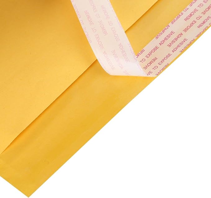 PackageZoom #000 4x8 Padded Envelopes Kraft Bubble Mailer Shipping Envelopes 500 Pack