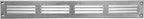 Repa Market Galvanized Air Vent Cover 16" x 2" Inch (Outer Dimensions) - Steel Return Air Grilles - for Ceiling and Sidewall - HVAC - with Protection Screen (15.74" x 1.97" Inch)