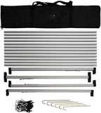 Vispronet Horizontal A-Frame Banner Stand – 3ft x 10.5ft Aluminum Outdoor Banner Holder, Portable Display for Promotional & Sporting Events, Sideline Accessories, Frame Only