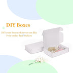 MEBRUDY 9x6x2 Inches Shipping Boxes Pack of 50, Small Corrugated Cardboard Box for Mailing Mailer Packing, White