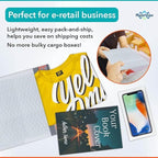 White 10x13 Inch Poly Bubble Mailers |Self Seal Padded Envelopes for Thick books | Air Cushioned Bubble Mailer | Usable Size 9.5x13 Inch | Waterproof Lightweight Mailing Shipping Bags | 100 Pack Bulk