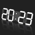 3D Digital Wall Clock 17" with Remote Control,Led Clock Adjustable Brightness Timer 12/24 Hr Time/Date/Temperature for Living Room/Office/Restaurant