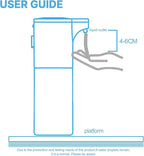 Touchless Alcohol Spray Dispenser, Infrared Induction Sprayer, Automatic Hand Sanitizer, White, 550ml, 8.9x2.9x10.3cm