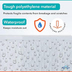 White 10x13 Inch Poly Bubble Mailers |Self Seal Padded Envelopes for Thick books | Air Cushioned Bubble Mailer | Usable Size 9.5x13 Inch | Waterproof Lightweight Mailing Shipping Bags | 100 Pack Bulk