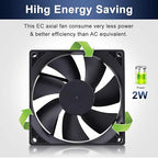 Wathai EC 90mm x 25mm Ball AC Axial Cooling Fan 110V 115V 120V 220V 240V Industrial Case Fan