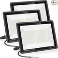 200W LED Flood Light(3 Pack), Super Bright 22500lm Security Lights, IP66 Waterproof Outdoor Flood Light, 5000K Daylight Floodlight for Yard, Garden,Basketball Court, Arena