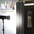 Clothing Store Fitting Room with Shading Curtain, Portable Temporary Mobile Privacy Protection Dressing Room, Foldable Mall Simple Changing Room and Temporary Mobile Room, 200x100x95cm (Black)