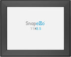 SnapeZo Certificate Frame 8.5x11, Black, 1.25 Inch Aluminum Profile, Front-Loading Snap Frame, Wall Mounting, Professional Series
