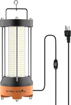 300W Temporary LED Work Light 43000Lm 5000K Daylight White Temporary Construction Lighting IPX8 Waterproof with Temp Lighting High-Brightness Job Site Lighting