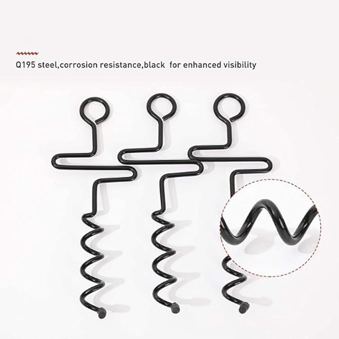 4lots Tent Pegs Beach Canopies Stake High Strengths Steel Anchors for Camping Travel Beach Tent