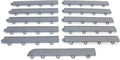 Big Floors Transition Edge Kit, Durable Interlocking Modular Garage Floor Edging, Compatible with RaceDeck, GarageTrac and GarageDeck Products (Gray, 11 Pack, Fem)