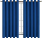 BGment Blackout Curtains for Bedroom - Grommet Thermal Insulated Room Darkening Curtains for Living Room, 70 x 63 Inch, 2 Panels, Royal Blue