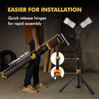 LUTEC 【Upgraded】 6290Max 15000 Lumen 138W Dimmable LED Work Light with Telescoping Tripod, Adjustable Color Temperature Dual-Head Work Light with Stand and 8 Ft 3-Prong Power Cord