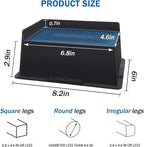 Bed Risers 3 Inch Heavy Duty,Oversized Couch Risers, Extra Wide Furniture Risers for Sofa Table Desk Headboard Chair Lifting,Rectangle Risering Blocks Support 6000 lbs(6 Pack Black)