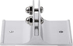 Aluminum Corridor Sign Holder, 10 Pack Direct Sign Mount Bracket, Design for Restroom, Conference Room Classic Silver Signs - 2" Length, 1/8" Substrate - Easy to Install