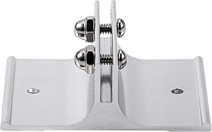 Aluminum Corridor Sign Holder, 10 Pack Direct Sign Mount Bracket, Design for Restroom, Conference Room Classic Silver Signs - 2" Length, 1/8" Substrate - Easy to Install