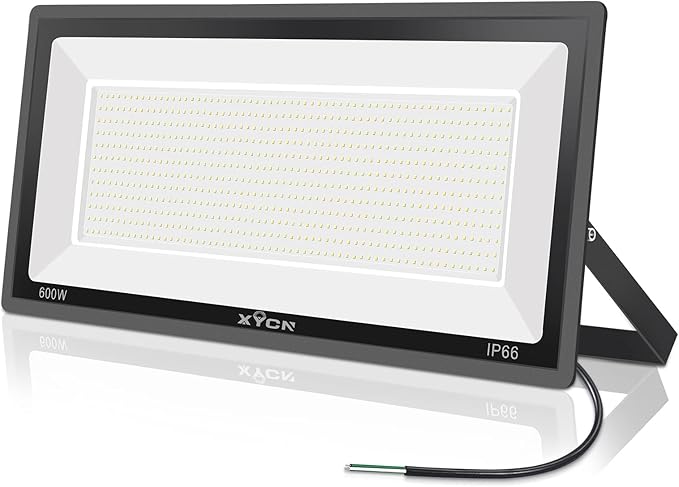 600W LED Stadium Flood Lights Outdoor(3050W Equivalent),67500LM Super Bright LED Arena Lights,100-277V IP66 Waterproof 5000K Daylight White Commercial Lighting for Sports Fields and Counts