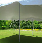 TentandTable 20' x 30' Premium Canopy Tent, White, Outdoor Pole Tent, 60-120 Person Capacity for Parties, Weddings, Events, Commercial and Residential Use, Large Heavy Duty Vinyl Canopy Tents
