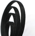 30ft PET Expandable Sleeving Wire Cable Sleeve (1/6", Black)