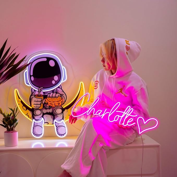 Custom Neon Sign LED Name Customizable for Wall Decor, Personalized Name Sign for Bedroom Wedding Birthday Party Gift Bar Girl Game Business Shop Logo Night Lights