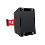 Crowd Control Warehouse - CCW Series WMB-220 Fixed Wall Mount Retractable Belt Barrier - 15 Foot, Authorized Access Only Belt with Black ABS Case, Crowd Control Barriers