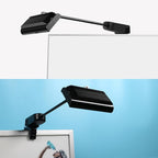 Trade Show Lights LED Display and Exhibit Arm Lighting, Connectable Tradeshow Lights Included Clamps, Mounting Brackets, Power Cables, Connect Cables (2pcs Black) (Black)