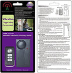 Mengshen Wireless Vibration Alarm, Anti-Theft Burglar Alarm for Bicycle/Bike/Motorcycle/Car/Vehicles/Door/Window, 110db Super Loud (Remote Control Included)