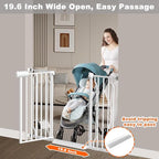Fairy Baby Extra Wide Baby Gates 53-57.5 inch, Auto Close Child Safety Gates for Stairs Banister Doorways Hallway,Indoor Safety Child Gates for Kids or Pets