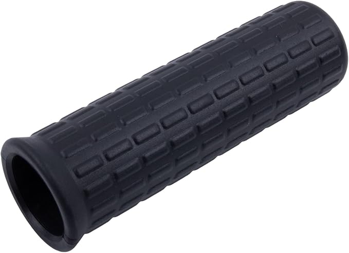 2Pcs Wheelbarrow Rubber Handles Replacement, Anti-slip Handle Grip Covers Weatherproof Handles Non-Slip Round Tubes for Garden Carts(122x30mm Black)