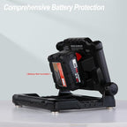 4000LM 25W Cordless Work Light with Tripod Stand, Super Bright, Compatible with Dewalt, Makita and Milwaukee 18-21V Power Battery, Brightness Adjustable, Flicker Free