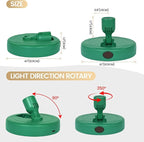 LED Spotlight, Rechargeable Battery Picture Lights, Uplighting Indoor, Spot Light with Remote, Plant Tree & Wall Art Display Dartboard Closet Spotlight-Green