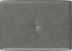 Leather Vanity Stool, 18.7 Inch Wide Rectangle Ottoman Bench for Makeup Room, Vanity Chair with Wood Legs for Piano Room, Bedroom,Living Room with Customizable (Gray)