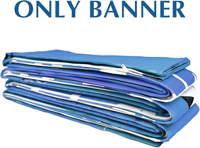 Customize Collapsible Pop Up Display Stand with Tension Fabric Banner for Trade Show Display Backdrop Booth,Exhibition,Conference,Weddings,Parties,Stores (Only Banner Without Frame, 7.5x7.5FT)