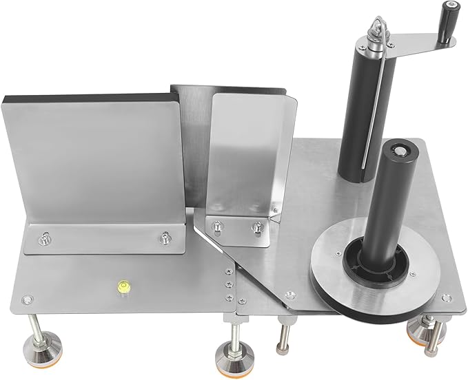 Manual Bottle Label Machine, Round Bottle Labeling Machine Desktop Label Applicator for Round/Square/Polygonal/Hexagonal Bottles