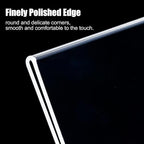 6pack 8.5x11 Acrylic, L Shape Clear Plastic, Menu Holder, Unbreakable Table sign holder for Restaurant, Office, School, Store and Home Use