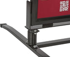 Displays2go 24 x 36 Inch Sidewalk Sign, Waterproof, Snap Frame, Spring Base, 2 Sided, Black (OWS2436B)