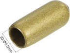 uxcell 20pcs Rubber End Caps 5.5mm ID Vinyl Round Tube Bolt Cap Cover Thread Protectors Gold